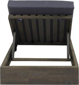 Christopher Knight Home Bayard Acacia Wood Chaise Lounge Chair Outdoor, Adjustable Backrest Sun Lounger Recliner - Photo 5