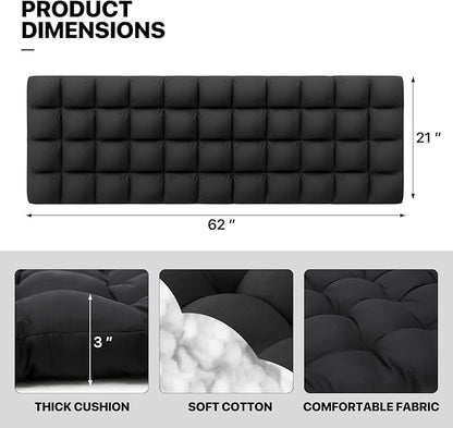MoNiBloom Reinforced Zero Gravity Chair, Folding Pool Beach Lounger, Portable Tanning Chaise with Cushion, Headrest and Side Tray, 330lbs Capacity - Black