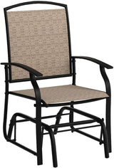 Giantex Outdoor Glider Chair W/Sturdy Metal Frame & Breathable Mesh Fabric - Photo 5