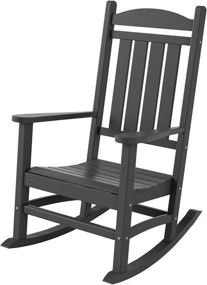 WestinTrends Malibu Outdoor/Patio Rocking Chair, Gray