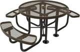 COATEDOUTDOORFURNITURE Heavy-Duty Portable Outdoor Picnic Table with Umbrella Hole - Photo 1