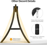 VINGLI 5FT Porch Swing Frame, 1000LBS Heavy Duty A-Frame Wooden Porch Swing Stand with Curved Arc Top - Photo 4