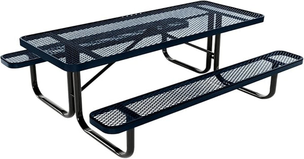 COATEDOUTDOORFURNITURE Heavy-Duty Portable Outdoor Kids Table, Expanded Metal Kids Picnic Table - Photo 1