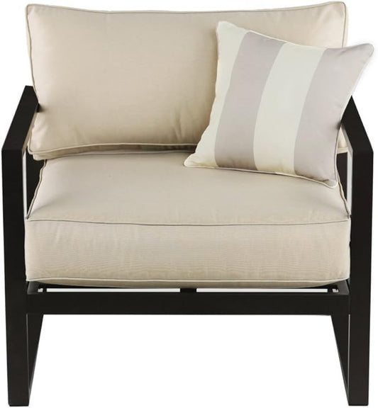 Serta Catalina Modern Outdoor Patio Furniture Collection with Bronze Metal Frame Finish, Arm Chair, Bronze