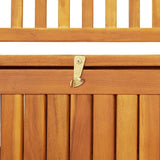 vidaXL 47.2" Patio Storage Bench, Solid Acacia Wood - Photo 4