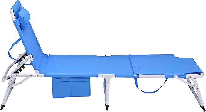 3-in-1 Oversized Sun Tanning Chair with Mat & Face Hole - Photo 9