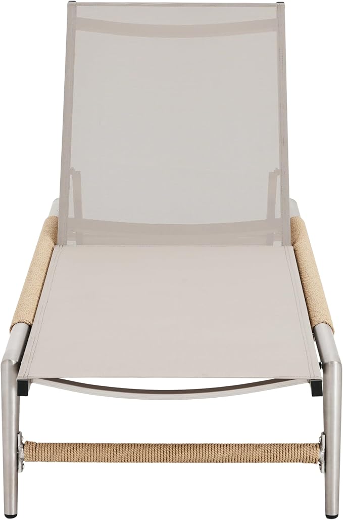 Christopher Knight Home Set of 2 Hargrove Patio Garden Chaise Lounges, Aluminum Frame - Photo 9