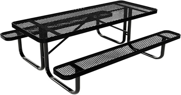 COATEDOUTDOORFURNITURE Heavy-Duty Portable Outdoor Kids Table, Expanded Metal Kids Picnic Table - Photo 1