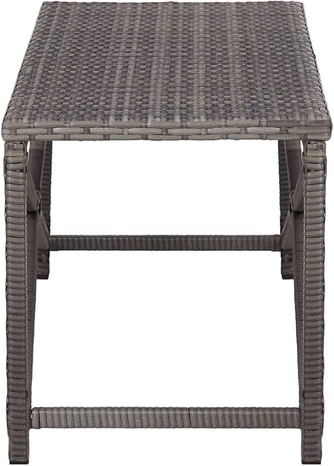 Industrial Style,Patio Bench,Outdoor Bench,Garden Bench,Park Bench,Front Porch Chair, Suitable for Parks,Patio,Garden,Front Porch,Lawn,Balcony,Backyard,Poolside,Terrace,47.2" Poly Rattan Gray