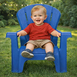 Little Tikes Kids Garden Chair 4 Pack in Blue, Outdoor Toddler Activity Adirondack Chairs for Picnic, Garden, Patio - Photo 2