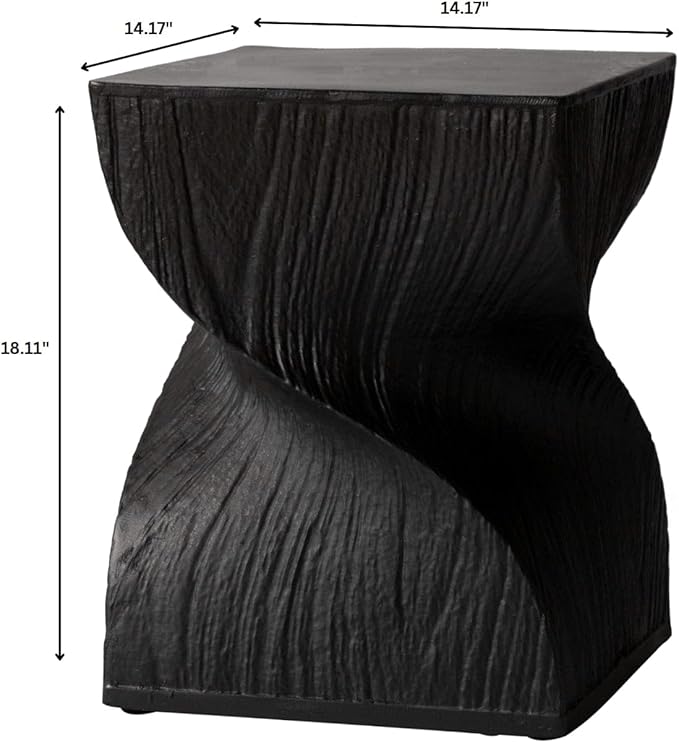 LeisureMod Modern Square Side Table, Accent End Table for Home, Outdoor Patio, Living Room Sofa, Night Stand - Photo 3