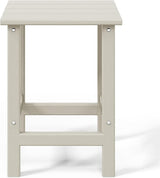 WestinTrends Malibu Square Outdoor Side Table for Adirondack Chair, Sand - Photo 9