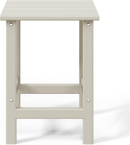 WestinTrends Malibu Square Outdoor Side Table for Adirondack Chair, Sand