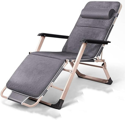 Chair Reclining Lounge Chair Patio Chairs,w/Removable Cushion & Headrest,Reclining Camping Chair w/Upgraded Lock,Large Cup Holder and Footrest,Reclining Patio Chairs Recliner for Indoor Outdoor