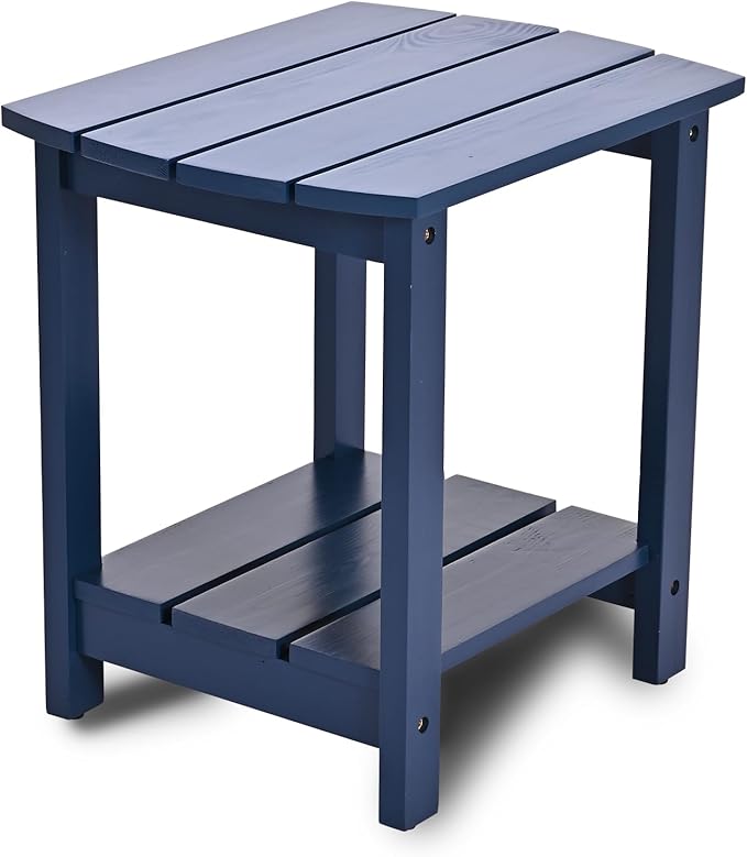Adirondack Side Table, Double Outdoor Side Tables 16.5" Solid End Tables - Photo 1