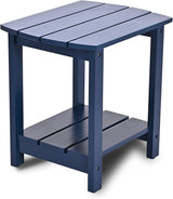 Adirondack Side Table, Double Outdoor Side Tables 16.5" Solid End Tables - Photo 1
