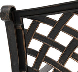 40" Outdoor Bench, Metal Outside Benches for Garden, Patio, Front Porch, Park, Yard, with Armrest and Backrest - Photo 4