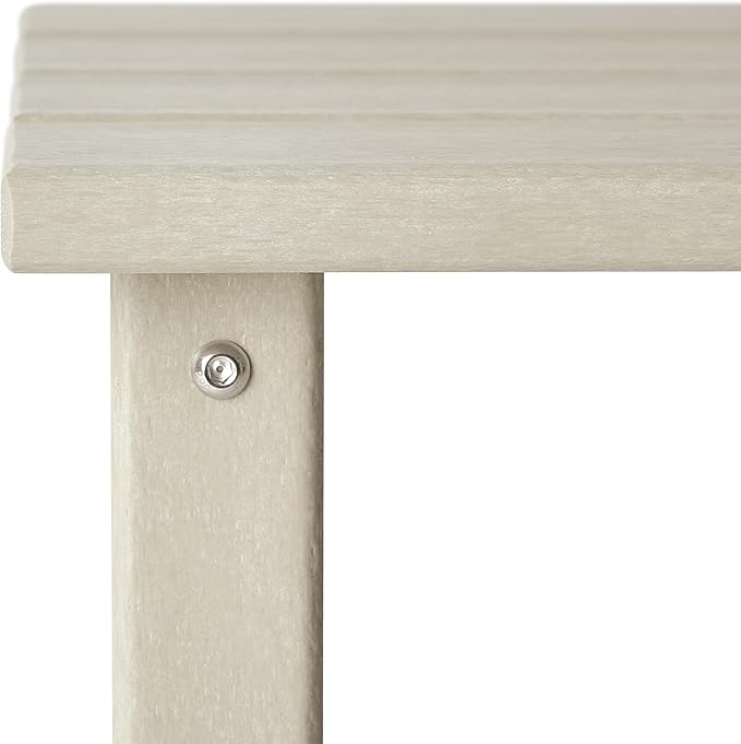 WestinTrends Malibu Square Outdoor Side Table for Adirondack Chair, Sand - Photo 5