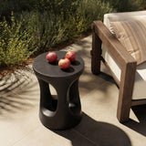 Christopher Knight Home Selina 20.25" H Lightweight Concrete Outdoor Side Table, Hollow Round-Shaped Patio End Table - Photo 5