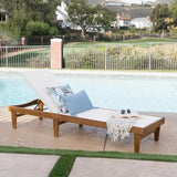 Outdoor Chaise Lounge Chair, Weather-Resistant Reclining Pool Lounger for Patio, Garden, Backyard & Poolside - Photo 1