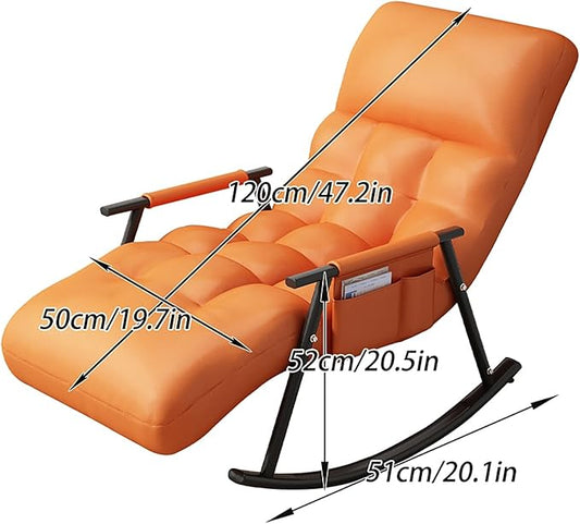 Outdoor Zero Gravity Chair Reclining, Rocker Chair Outdoor, Fully Padded Patio Chair, Reclining Patio Lounger Chairs for Outside Inside Poolside Camping, Padded Zero Gravity Chair ( Color : Chaise lon