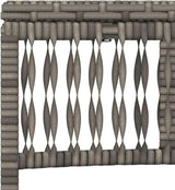 Sun Lounger Set of 3 Grey PE Rattan Standard with Adjustable Backrest and Removable Cushion Covers - Photo 9