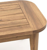 Brown Wooden Coffee Table, Rectangular Outdoor Coffee Table for Patio Seating Areas, Ideal for Decks and Garden Lounges - Photo 4