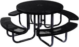 COATEDOUTDOORFURNITURE Heavy-Duty Portable Outdoor Picnic Table with Umbrella Hole - Photo 1