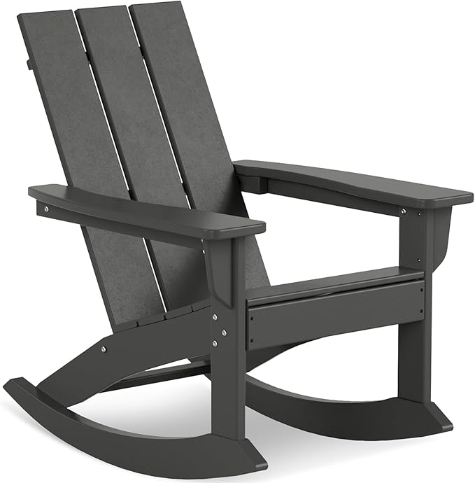 Costaelm Outdoor Adirondack Chair, All Weather Resistant Lawn Chairs Balcony Chair and Fire Pit Chairs - Photo 1