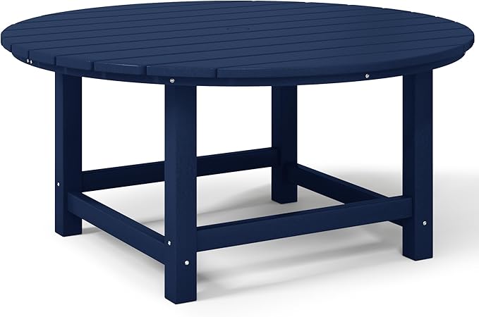 Costaelm Patio Conversation Table, Tatio Accent HDPE Outdoor Weather Resistant - Photo 8