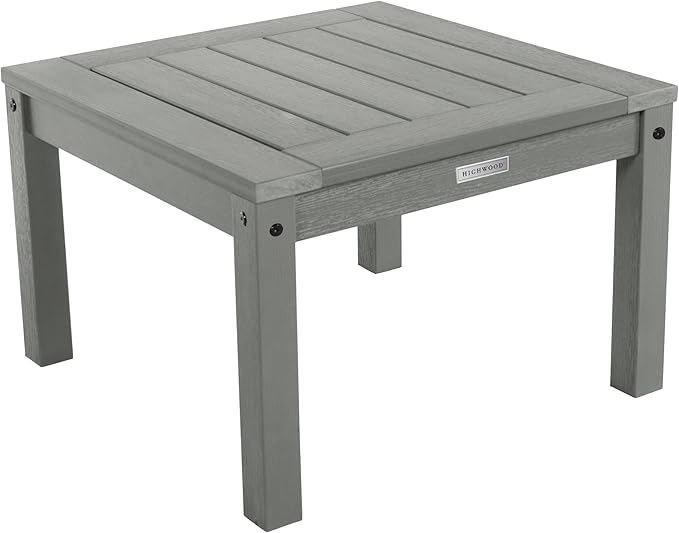 highwood AD-KITRKCH1-CGE Lehigh 2 Rocking Chairs with Adirondack Side Table, Coastal Teak