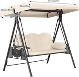 3 Seat Patio Swing Canopy Replacement 75" x 47" - Photo 4