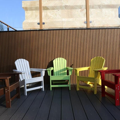 NewTechWood Child Adirondack Patio Chair Weather Resistant, Easy Installation, Widely Used in Outdoor, Fire Pit, Deck, Lawn, Outside, Garden Chairs (Ivory)