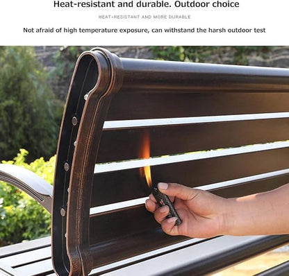 Outdoor Garden Bench Garden Bench Outdoor Park Terrace Bench Metal Garden Bench Courtyard Decorative Bench for Porch,Lawn,Yard