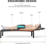 Crestlive Products Chaise Lounge Chair Outdoor Set of 2, Adjustable 5 Positions Pool Lounge Chairs - Photo 4