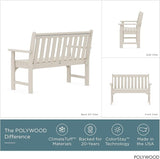 POLYWOOD Vineyard 48-Inch Bench, Sand - Photo 3
