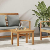 Brown Outdoor Coffee Table 19.69x13.78x14.17 in Solid Teak Small Patio Cocktail Table for Garden Balcony Porch Backyard - Photo 1