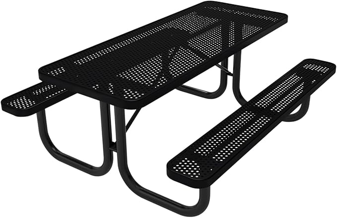 Coated Outdoor Furniture Heavy-Duty Portable Outdoor Picnic Table - Photo 1