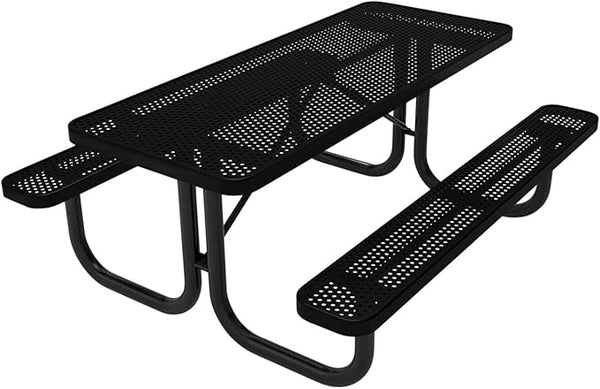 Coated Outdoor Furniture Heavy-Duty Portable Outdoor Picnic Table - Photo 1