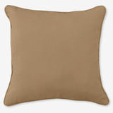 BrylaneHome 16" Square Toss Pillow - Patio & Outdoor - Patio & Outdoor - Water, Stain & Fade Resistant - Khaki - Photo 1