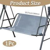 GORGECRAFT Swing Seat Cover 58"x20"x20" Patio Porch Swing Seat Cover Replacement 600D Thickened Oxford Cloth Swings - Photo 2