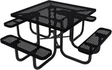 COATEDOUTDOORFURNITURE Heavy-Duty Portable Outdoor Picnic Table with Umbrella Hole - Photo 1