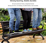 Outdoor Garden Bench Garden Bench Outdoor Park Terrace Bench Metal Garden Bench Courtyard Decorative Bench for Porch - Photo 5