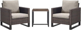Rilyson Wicker Outdoor Patio Chairs Set - 3 Piece Rattan Patio Furniture Bistro Chairs Set with Waterproof Wicker - Photo 7
