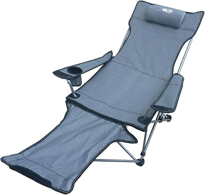 Generic Lounge Chair Adjustable Position Folding Camping Cot, Outdoor Lounger Folding Zero Gravity Outdoor Recliner Patio Lounge Chair Headrest