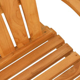 Garden Adirondack Chair in Solid Teak Wood Medium Durable Outdoor Furniture with Smooth Finish for Patio Balcony - Photo 8