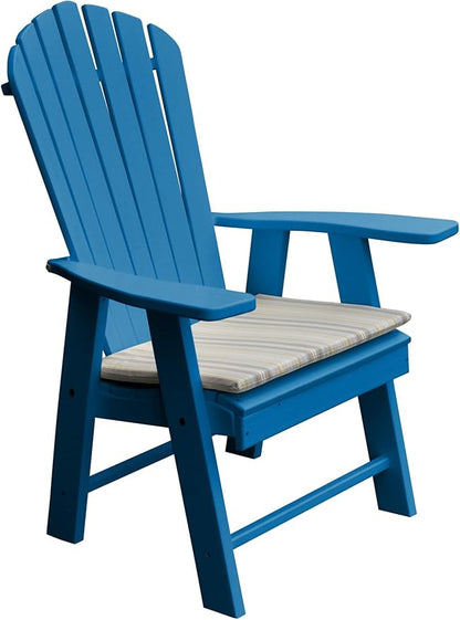 Furniture Barn USA Poly Upright Adirondack Chair, Blue