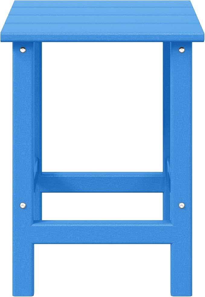 WestinTrends Malibu Square Outdoor Side Table for Adirondack Chair, Pacific Blue