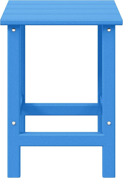 WestinTrends Malibu Square Outdoor Side Table for Adirondack Chair, Pacific Blue