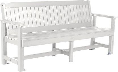 Sequoia Professional CM-BENSQ62-WHE Commercial Grade Exeter 6 Foot Garden Bench, White